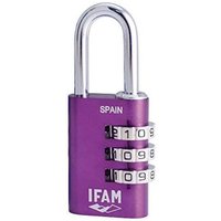 Ifam - Vorhängeschloss col combi30. violett. 30mm. Bogen ø5mm. mit Kombination. von IFAM