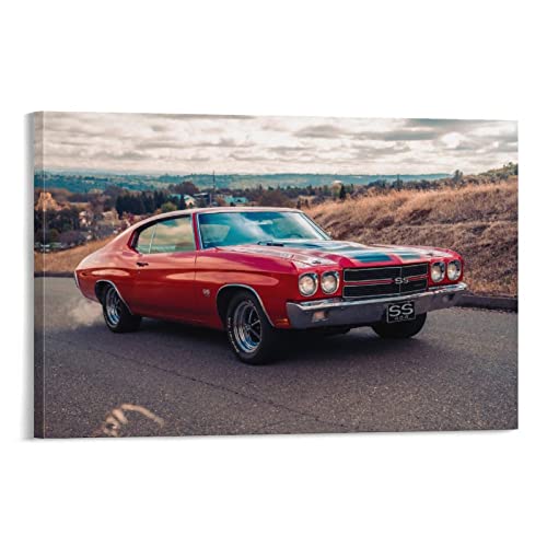 American Muscle Car Poster 1970 Chevrolet Chevelle Ss Leinwand-Kunst-Poster und Wandkunst, modernes Familienschlafzimmer-Dekor, Poster, 40 x 60 cm American Muscle Car Poster 1970 Chevrolet Chevelle Ss Leinwand-Kunst-Poster und Wandkunst, modernes Familienschlafzimmer-Dekor, Poster, 40 x 60 cm von IFER