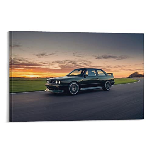 Auto-Poster BMW E30 M3, Leinwand-Kunst, Poster und Wandkunst, Druck, modernes Familien-Schlafzimmer, Deko-Poster, 30 x 45 cm von IFER