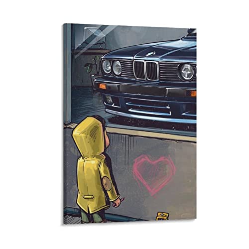 Auto-Poster BMW E34, dekoratives Gemälde, Leinwand, Wandkunst, Wohnzimmer, Poster, Schlafzimmer, 30 x 45 cm Auto-Poster BMW E34, dekoratives Gemälde, Leinwand, Wandkunst, Wohnzimmer, Poster, Schlafzimmer, 30 x 45 cm von IFER