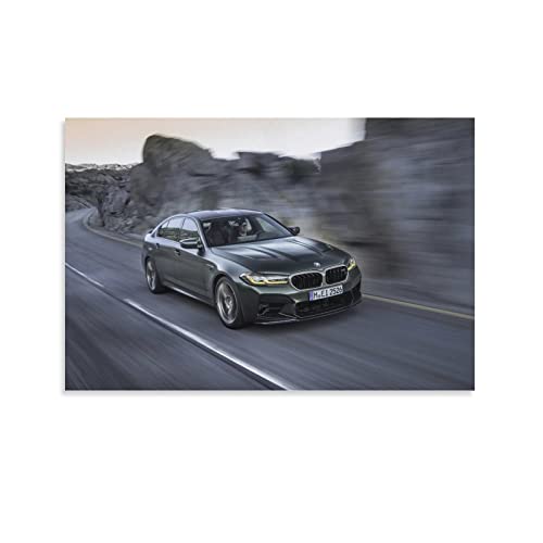 Auto-Poster BMW M5 CS, dekoratives Gemälde, Leinwand, Wandkunst, Wohnzimmer, Poster, Schlafzimmer, 50 x 75 cm von IFER