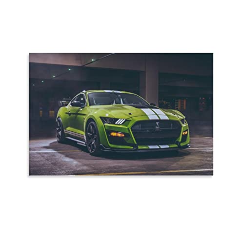 Auto-Poster Ford Mustang Shelby GT500 Leinwand-Kunst-Poster und Wand-Kunstdruck, modernes Familien-Schlafzimmer, Deko-Poster, 40 x 60 cm von IFER