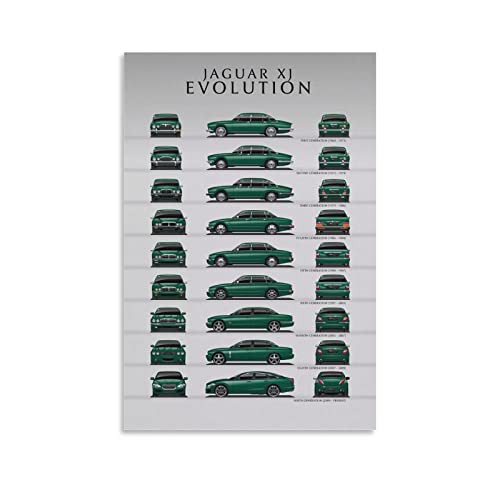 Auto-Poster Jaguar Xj Models Canvas Art Poster And Wall Art Picture Print Modern Family Bedroom Decor Poster 16x24inch(40x60cm) von IFER