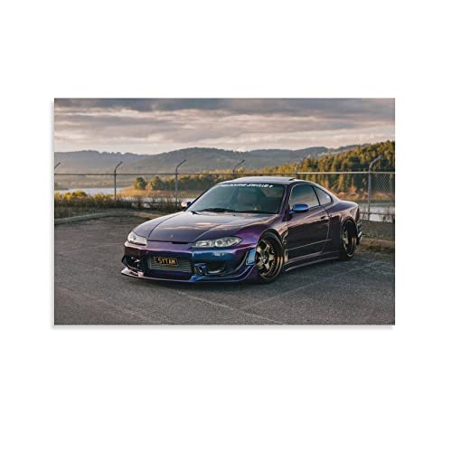 Auto-Poster "Jdm Nissan Silvia S15", breiter Körper, Leinwand-Kunst, Poster und Wandkunst, Bilddruck, modernes Familien-Schlafzimmer, Deko-Poster, 30 x 45 cm von IFER