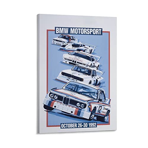 Bmw Motorsport Poster, dekoratives Gemälde, Leinwand, Wandkunst, Wohnzimmer, Poster, Schlafzimmer, 30 x 45 cm von IFER