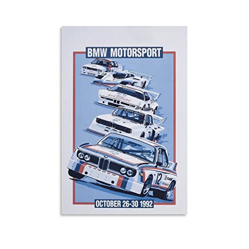 Bmw Motorsport Poster Leinwand Kunst Poster und Wandkunst Bild Druck Moderne Familie Schlafzimmer Dekor Poster 30 x 45 cm von IFER