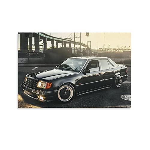 IFER Auto-Poster Mercedes W124 Leinwand-Kunst-Poster und Wand-Kunstdruck, modernes Familien-Schlafzimmer-Dekoration, Poster, 40 x 60 cm von IFER