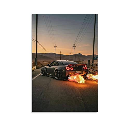 JDM-Auto-Poster Nissan Gt-r R35, Leinwandkunst, Poster und Wandkunst, Bilddruck, modernes Familien-Schlafzimmer, Dekoration, Poster, 40 x 60 cm von IFER