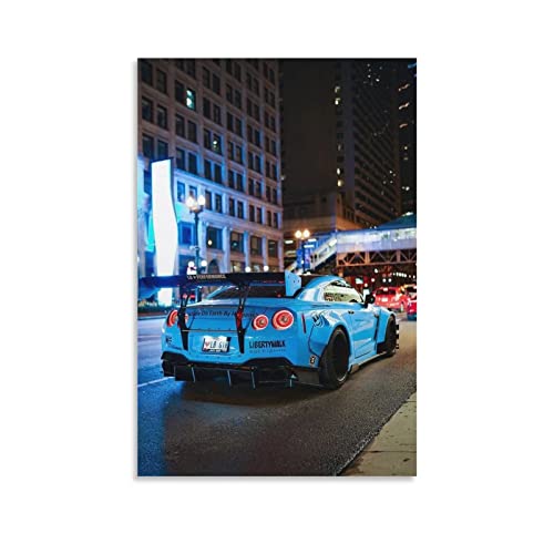 JDM-Auto-Poster Nissan Gt-r R35, Leinwandkunst, Poster und Wandkunst, Bilddruck, modernes Familien-Schlafzimmer, Dekoration, Poster, 50 x 75 cm von IFER