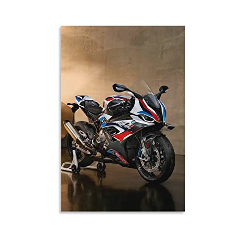 Motorrad-Poster BMW M1000rr Leinwand-Kunstposter und Wandkunstdruck, moderner Familien-Schlafzimmer, 60 x 90 cm von IFER