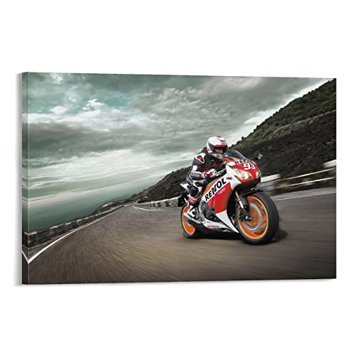 Motorrad-Poster Honda CBR600RR Poster dekorative Malerei Leinwand Wandkunst Wohnzimmer Poster Schlafzimmer Malerei 30 x 45 cm von IFER