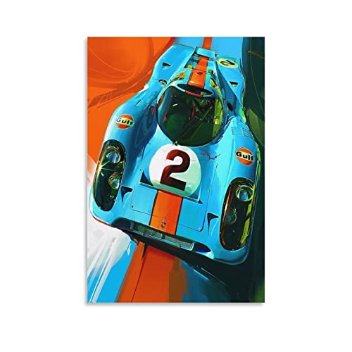 Poster von Porsche 917k Super Sports Car Leinwand-Kunst-Poster und Wandkunst-Bild, moderner Familien-Schlafzimmer, Deko-Poster, 40 x 60 cm von IFER