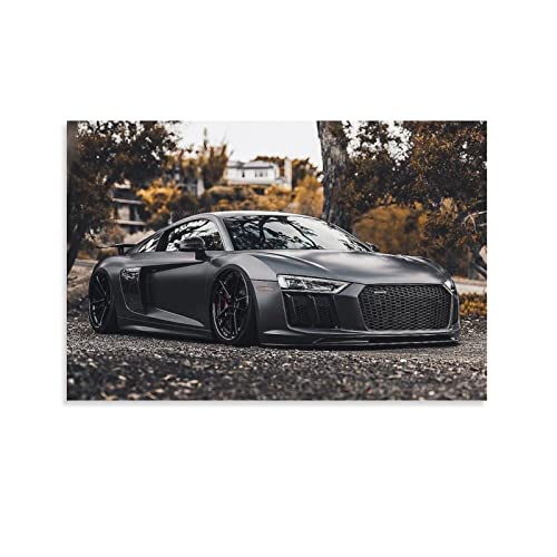 Supercar Poster Audi R8 Poster Dekorative Malerei Leinwand Wandkunst Wohnzimmer Poster Schlafzimmer Gemälde 40 x 60 cm von IFER