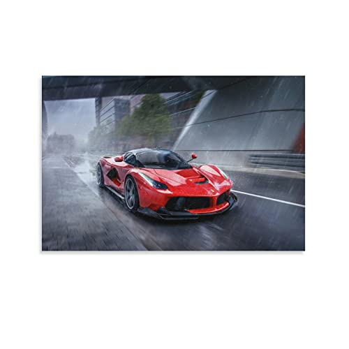 Supercar Poster Ferrari Laferrari Leinwandbild Kunstdruck Moderne Familie Schlafzimmer Dekor Poster 30 x 45 cm von IFER