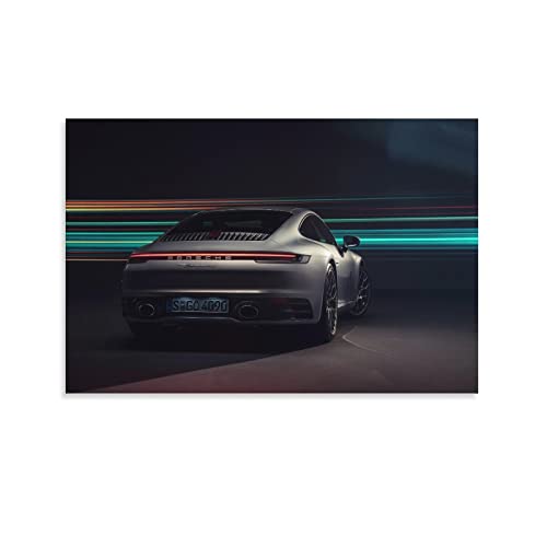 Supercar Poster Porsche 911 Carrera 4s Dekorative Malerei Leinwand Wandkunst Wohnzimmer Poster Schlafzimmer Gemälde 60 x 90 cm von IFER