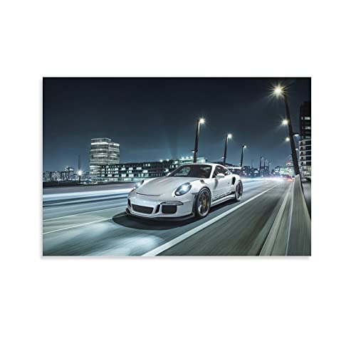 Supercar Poster Porsche 911 Gt3 RS Poster Dekorative Malerei Leinwand Wandkunst Wohnzimmer Poster Schlafzimmer Malerei 50 x 75 cm von IFER