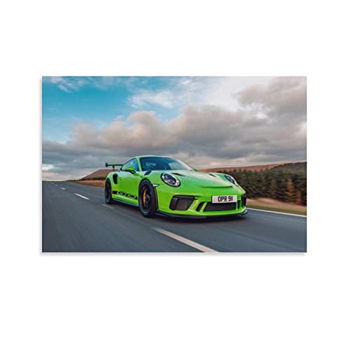 Supercar Poster Porsche 911 Gt3 RS Poster Dekorative Malerei Leinwand Wandkunst Wohnzimmer Poster Schlafzimmer Malerei 50 x 75 cm von IFER