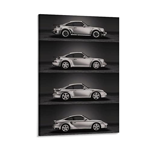 Supercar Poster Porsche 911 Turbo Leinwand Kunst Poster und Wandkunst Bild Druck Modern Familie Schlafzimmer Dekor Poster 50 x 75 cm von IFER