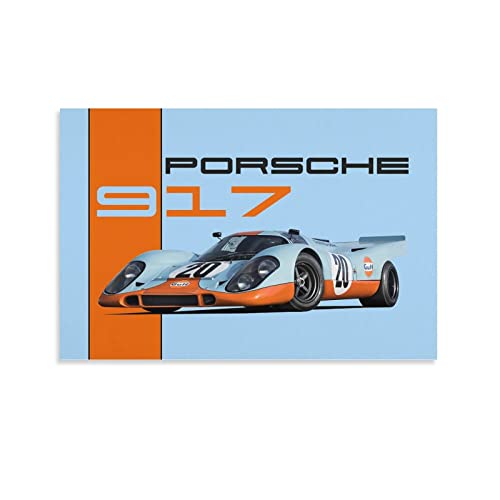 Supercar Poster Porsche 917K Leinwand-Kunst-Poster und Wandkunstdruck, modernes Familien-Schlafzimmer-Dekor, Poster, 40 x 60 cm von IFER