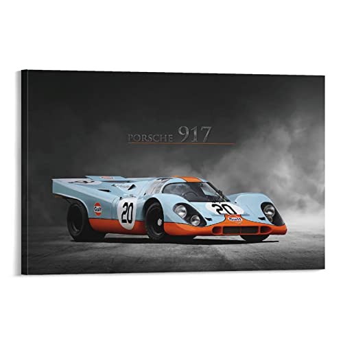 Supercar Poster Porsche 917K Poster Dekorative Malerei Leinwand Wandkunst Wohnzimmer Poster Schlafzimmer Malerei 50 x 75 cm von IFER