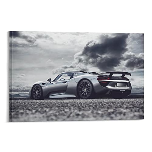 Supercar Poster Porsche 918 Spyder, Leinwand-Kunst, Poster und Wandkunst, Bilddruck, modernes Familien-Schlafzimmer, Deko-Poster, 50 x 75 cm von IFER