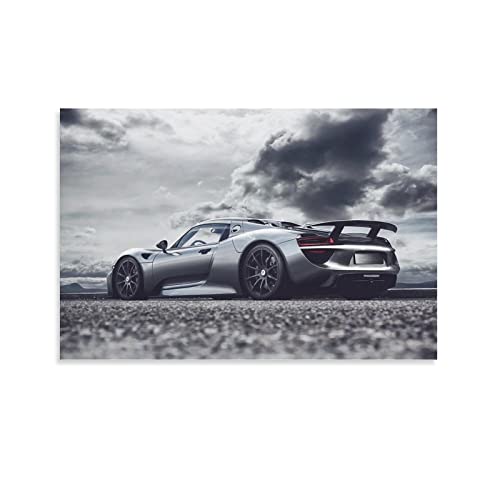 Supercar Poster Porsche 918 Spyder, Leinwand-Kunst, Poster und Wandkunstdruck, modernes Familien-Schlafzimmer, Dekoration, Poster, 40 x 60 cm von IFER