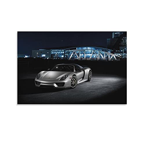 Supercar Poster Porsche 918 Spyder Poster Dekorative Malerei Leinwand Wandkunst Wohnzimmer Poster Schlafzimmer Gemälde 40 x 60 cm von IFER