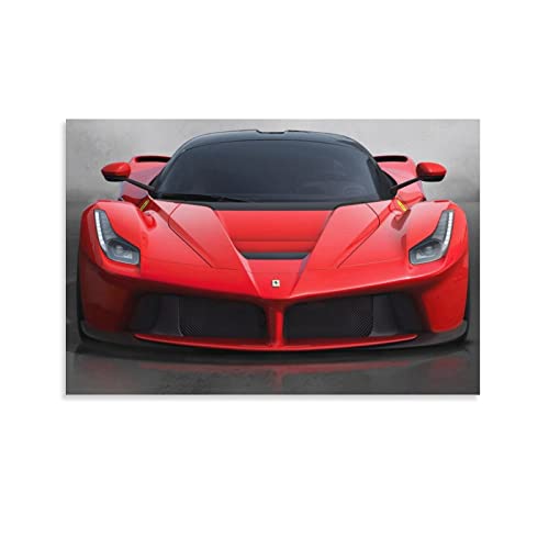 Supercar Poster Red Ferrari 458 Leinwand-Poster und Wandkunstdruck, modernes Familienschlafzimmer, Dekoration, 30 x 45 cm von IFER