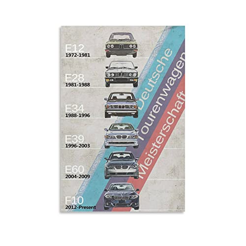 Vintage Bmw 5 Series Poster Leinwand Kunst Poster und Wandkunst Bild Druck Modern Familie Schlafzimmer Dekor Poster 40 x 60 cm von IFER