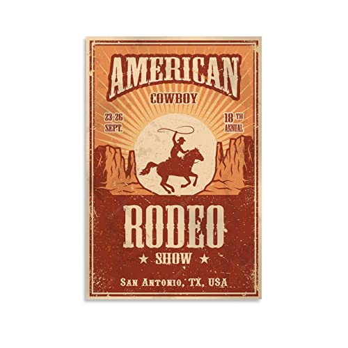 Vintage West Rodeo Poster Vintage West Rodeo Wandbild Leinwand Deko Wanddeko für Wohnzimmer Schlafzimmer 50x75cm Vintage West Rodeo Poster Vintage West Rodeo Wandbild Leinwand Deko Wanddeko für Wohnzimmer Schlafzimmer 50x75cm von IFER