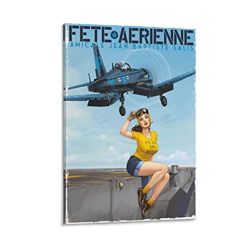 Vintage Wwii Flugzeug Pin Up Mädchen Poster Leinwand Kunst Poster und Wandkunst Bild Druck Modern Family Schlafzimmer Dekor Poster 30 x 45 cm Vintage Wwii Flugzeug Pin Up Mädchen Poster Leinwand Kunst Poster und Wandkunst Bild Druck Modern Family Schlafzimmer Dekor Poster 30 x 45 cm von IFER