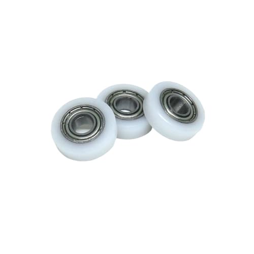 10 Stück Außendurchmesser 13 mm POM-beschichtete Rollen 4 x 13 x 4 mm BS68413-4 Acetal-Kunststoff-Rollenrollen for Türen, Fenster und Duschräume(BS68413-4C1L3M4) von IFFSUEVL