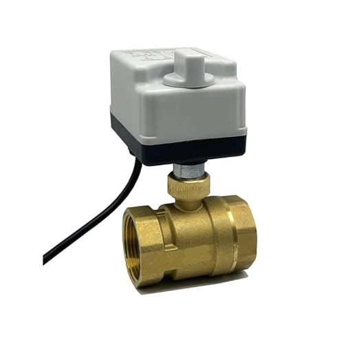 1PCS 1/2" 3/4" 1" 1-1/4'' 2" 2-Wege-Elektrokugelhahn mit Handschalter 220V 12V 24V 3-Draht 2-Steuerung Messing-Elektrokugelhahn(DN32,220V) von IFFSUEVL