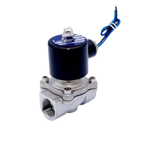 1PCS Edelstahl normalerweise geschlossenes 1/2NPT-Magnetventil 12VDC 24VDC 220VAC for Gas-, Wasser- und Öl-EPDM-Dichtung(0.5NPT,230VAC) von IFFSUEVL
