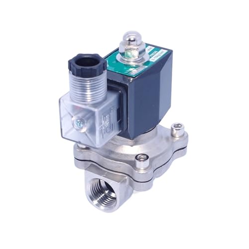 1PCS Edelstahlventil normalerweise geschlossenes Magnetventil 12V 1/2"(AC120V) von IFFSUEVL