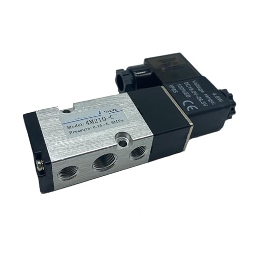 1PCS pneumatische magnetventil zwei-position fünf-wege umkehr ventil 4M210-08 4M310-10 4M410-15 DC24V AC220V steckdose typ(4M210-08,DC24V) von IFFSUEVL