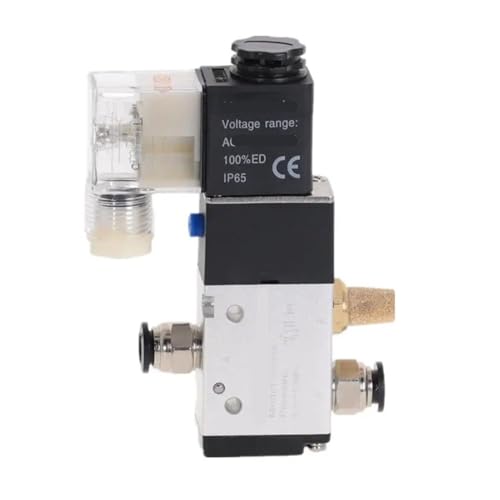 1PCS pneumatisches Magnetventil 3-Wege-2-Positions-Luftrichtungssteuerung 3V210-08 DC12V DC24V AC110V AC220V(3V210-08-w 8mm,DC 24V) von IFFSUEVL