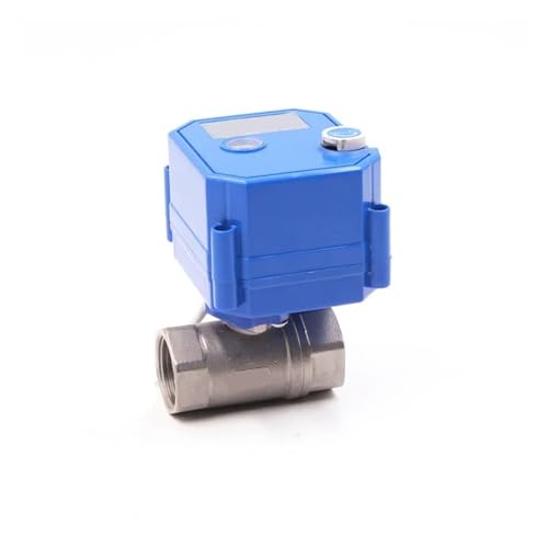 1PCSDN8-DN25 elektrischer Kugelhahn Edelstahl 2-Wege 2/3-Draht elektrischer Stellantrieb mit Handschalter DC24V(3/4",DC24V_CR04) von IFFSUEVL