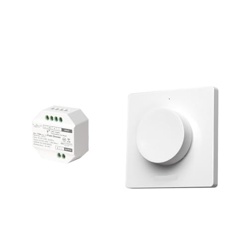 IFFSUEVL 1PCS/1SET Push-Dimmer Push-Dimmer/K1 Drehschalter Panel Fernbedienung geeignet for Monochrome Lampe AC110V-220V(K1 and TRI-C1 kit 2) von IFFSUEVL