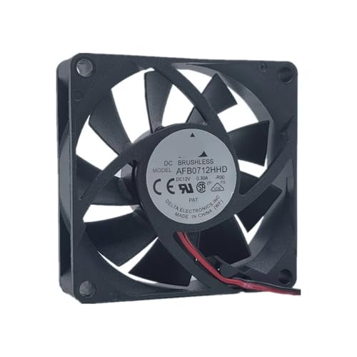 IFFSUEVL AFB0712HHD DC12V 0.3A Lüfter Kühler 70 * 70 * 20mm(2 Wires) von IFFSUEVL