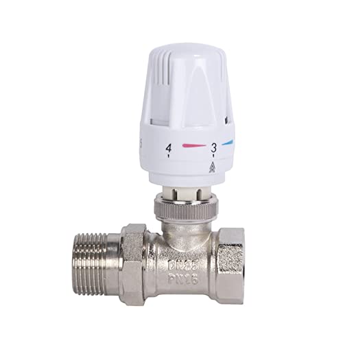 PPR Hot Melt Radiator Temperature Control Valve Straight/Angle type/Three-Way Actuator Thermostat Temperature Heater Control(3/4",D Type) von IFFSUEVL