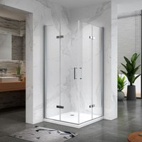 Duschkabine Duschabtrennung Eckeinstieg Scharniertür nano-esg Klarglas Höhe: 180 cm DK11 70x100 Duschkabine Duschabtrennung Eckeinstieg Scharniertür nano-esg Klarglas Höhe: 180 cm DK11 70x100 von IFLAIR