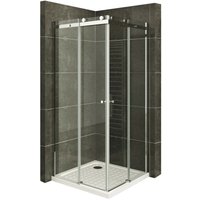 Iflair - Duschkabine Eckeinstieg Duschabtrennung mit Schiebetüren nano-esg Klarglas Höhe: 200cm DK88 80x100 Iflair - Duschkabine Eckeinstieg Duschabtrennung mit Schiebetüren nano-esg Klarglas Höhe: 200cm DK88 80x100 von IFLAIR