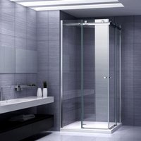 Iflair - Duschkabine Eckeinstieg Duschabtrennung mit Schiebetüren nano-esg Klarglas Höhe: 200cm DK88 80x85 Iflair - Duschkabine Eckeinstieg Duschabtrennung mit Schiebetüren nano-esg Klarglas Höhe: 200cm DK88 80x85 von IFLAIR