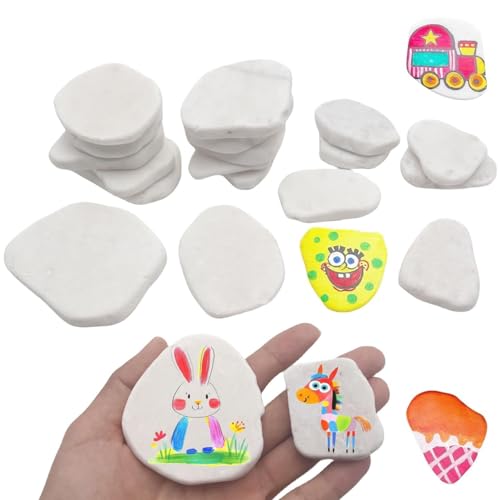 IFUDE 15 Stück Flache Steine zum Bemalen 3-8cm Unregelmäßig Glatte Kieselsteine zum Bemalen Flach Natürliche Flusssteine Strand für Bunte Malerei DIY Dekoration, Aquarium Deko Stein IFUDE 15 Stück Flache Steine zum Bemalen 3-8cm Unregelmäßig Glatte Kieselsteine zum Bemalen Flach Natürliche Flusssteine Strand für Bunte Malerei DIY Dekoration, Aquarium Deko Stein von IFUDE