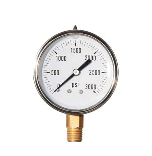 0-3000 PSI Flüssigkeitsgefülltes Druckmessgerät, 2,5" Edelstahlanzeige, 1/4" LM NPT- 0-3000 PSI Flüssigkeitsgefülltes Druckmessgerät, 2,5" Edelstahlanzeige, 1/4" LM NPT- von IFXAVJWSQ
