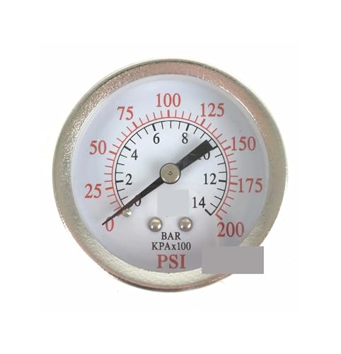 1/8" NPT Center Back 2" Dial - 0 bis 200 PSI - Luftdruckmesser 1/8" NPT Center Back 2" Dial - 0 bis 200 PSI - Luftdruckmesser von IFXAVJWSQ