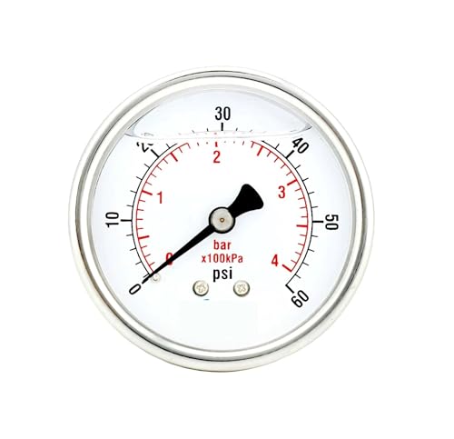 2" Manometer, Edelstahlgehäuse, flüssigkeitsgefüllt, Rückmontage, 60 PSI- 2" Manometer, Edelstahlgehäuse, flüssigkeitsgefüllt, Rückmontage, 60 PSI- von IFXAVJWSQ