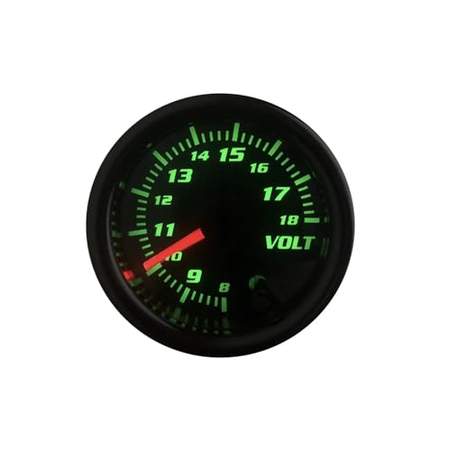 Voltmeter 2" 52mm 7-Farben-LED 8V-16V Rauchglas von IFXAVJWSQ