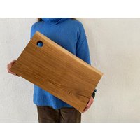 Großes Holz-Schneidebrett, 50 cm X 30 cm, Rustikales Schneidebrett von IFYOUNEEDACASE